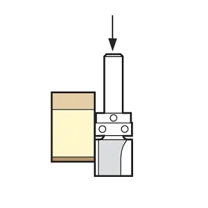 Trend 46/902X1/4TC 1/4" 9.5mm x 12mm Bearing Guided Profiler Router Bit Cutter