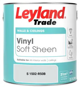 Leyland Trade Vinyl Soft Sheen Walls & Ceilings Emulsion Paint (S 1502-R50B) - 2.5L