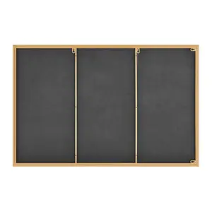 Alcantera Rectangle Metal Frame Wall Mirror Simple and Elegant Modern Design Copper / 100cm H x 66cm W