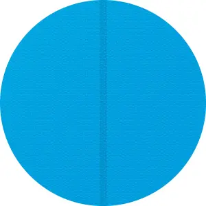 Pool Cover - round, floating, protects and warms the water - 250 cm diameter blue