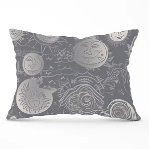 Sun and Moon in Grey Cushions 33cm x 48cm