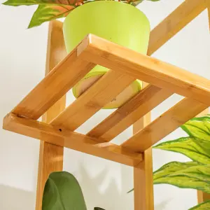 6 Tier 7 Pot Wood Plant Stand for Room Corner Balcony Patio 1250mm(H)