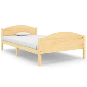 Berkfield Bed Frame Solid Pine Wood 120x200 cm