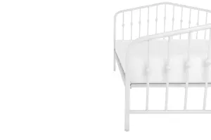 Bushwick Metal Bed White, King