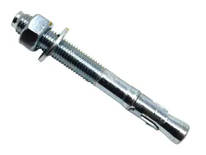 MasonMate M16 Zinc Plated Through Bolts 140mm - 20 Pack Heavy-Duty Fasteners for Concrete