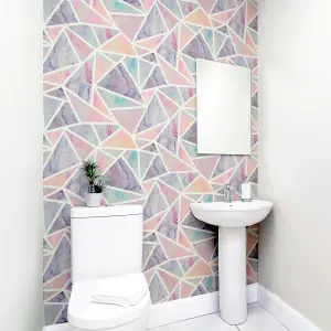 Arthouse Pastel Geo Multi Wallpaper