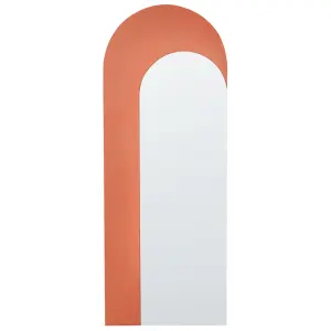 Beliani Retro Wall Mirror GROISES Orange