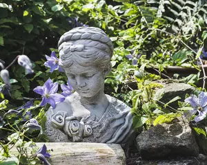 Classical Rose Lady Bust Statue