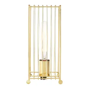 Interiors by Premier Deco Gold Finish Table Lamp