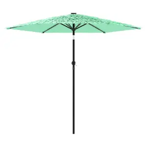 Berkfield Garden Parasol with Steel Pole Green 268x268x226 cm