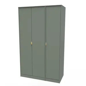 Fuji 3 Door Wardrobe in Reed Green (Ready Assembled)