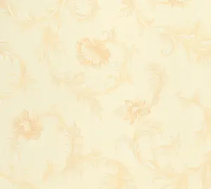 Galerie Neapolis 3 Cream Gold Acanthus Trail Embossed Wallpaper