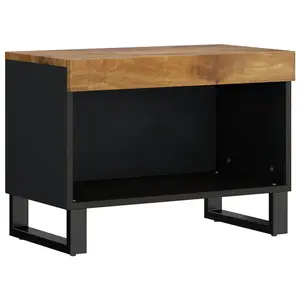 Berkfield TV Cabinet 60x33x43.5 cm Solid Wood Mango