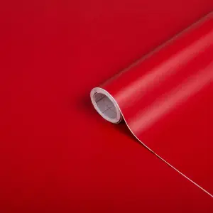 D-c-fix Matt Signal Red (8112) RAL 3001 Sticky Back Furniture Wrap (L)200cm (W)67.5cm