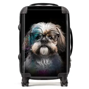 Lhasa Apso Splashart Suitcase - Cabin