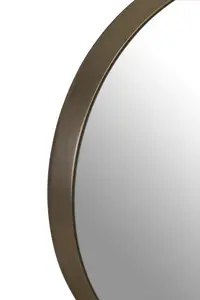 Interiors by Premier Athena Large Round Wall Mirror With Silver Frame