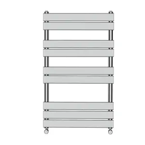 Rinse Heated Towel Rail Radiator For Bathroom Ladder Flat Panel Chrome 1000x600mm