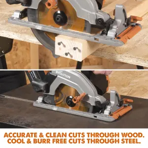 Evolution Cordless R165CCS-Li 165mm Circular Saw 18v Li-Ion EXT Inc Multi-Material Blade