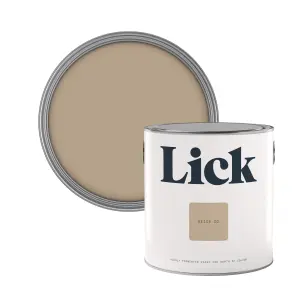 Lick Beige 02 Eggshell Emulsion paint, 2.5L