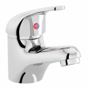 Nes Home Calsava Modern Chrome Brass Single Lever Bathroom Basin Sink Mono Mixer Tap