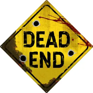 Grindstore Dead End Plaque Yellow (One Size)