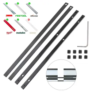 2x 1.5m Guide Rails Makita Festool Plunge Saw + Bag + Connector + Quick Clamps