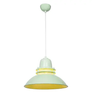 Luminosa Tibet Dome Pendant Ceiling Light Green