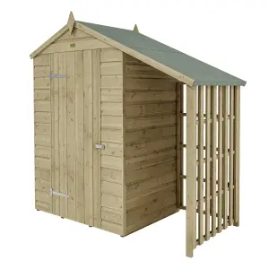 Rowlinson 4x3 Oxford Shed with Lean To