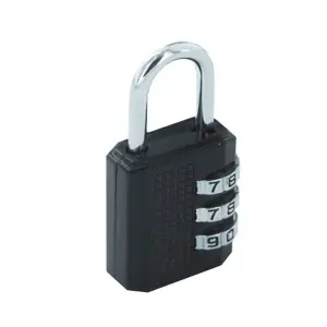 Securit Combination Padlock Black/Silver (40mm)