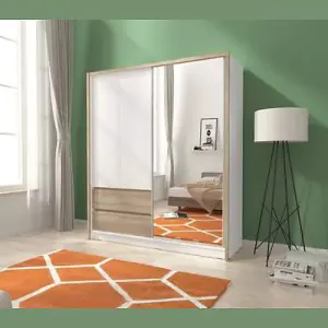 Sara Sliding Door Corner Wardrobe Stylish & Space-Saving Storage Solution