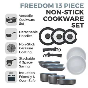 Freedom 13 Piece Cookware Set Graphite