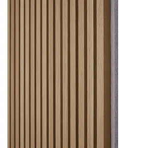 Naturewall SlatWall Acoustic Oiled Oak - 240cm x 60cm on Grey Felt