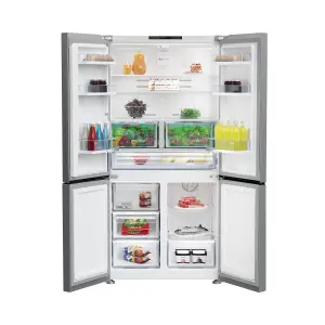 Beko GN446224VPS 50:50 American style Freestanding Frost free Fridge freezer