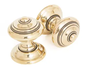 From The Anvil Aged Brass Elmore Concealed Mortice Knob Set