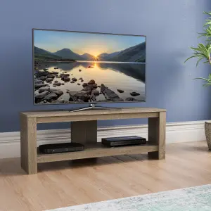 AVF Calibre 1.15m TV Stand, for TVs up to 55" - Rustic Sawn Oak