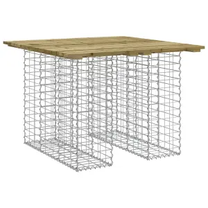 Berkfield Garden Bench Gabion Design 100x102x72 cm Impregnated Wood Pine