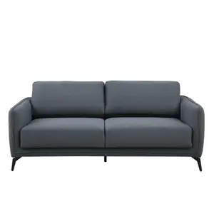 Oslo Modern Scandi Style Fabric Living Room 3 Seater Sofa (Dark Grey)