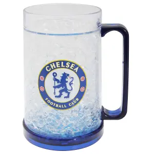 Chelsea FC Freezer Mug Clear/Blue (One Size)