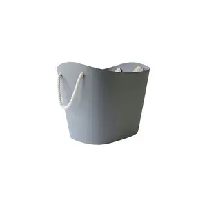 Balcolore Laundry Basket Grey / Mini (15 cm H x 13.5 cm W x 20.8 cm D)