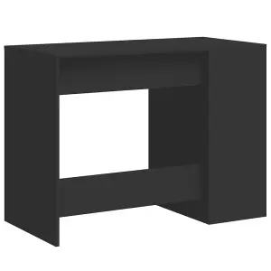 Berkfield Desk Black 102x50x75 cm Engineered Wood