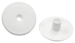 White Cable entry cover, Pack of 2