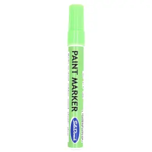 Oil-based Paint Marker Pen Permanent for Tyres Rubber Stone Leather Fabric Plastic Glass (Neon Green)