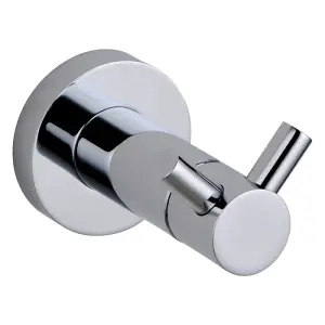 Ronda Bathroom Wall Mounted Chrome Double Robe Hook