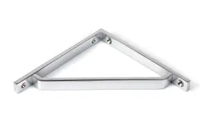 Polished Chrome Barton Shelf Bracket (150mm x 150mm)