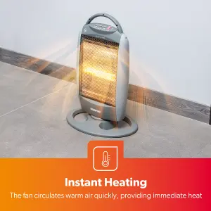 Geepas Electric Halogen Heater 3 Bar Settings