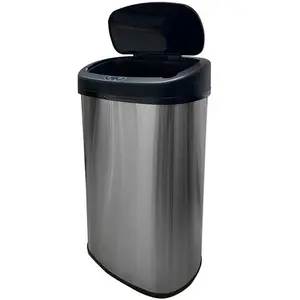 Hallum Stainless Steel 58 Litre Motion Sensor Rubbish Bin