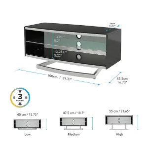 AVF Portal Interchangeable 1m TV Stand, for TVs up to 47"