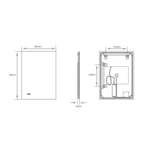 Luxury Frameless & Dimmable LED Illuminated Back-lit Mirror