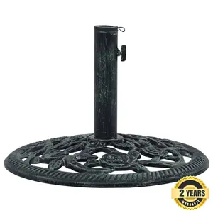 Kaneohe Cast Iron Free Standing Umbrella Base Green