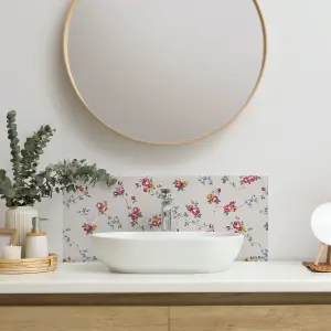 Cath Kidston Rose & Bows Glass Splashback (600x250mm)